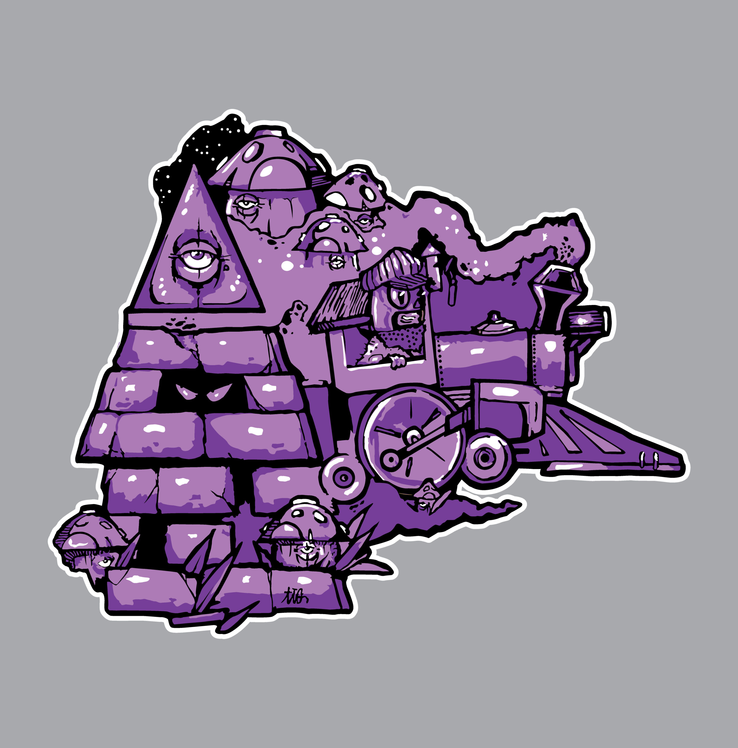 Purple "A" Pin